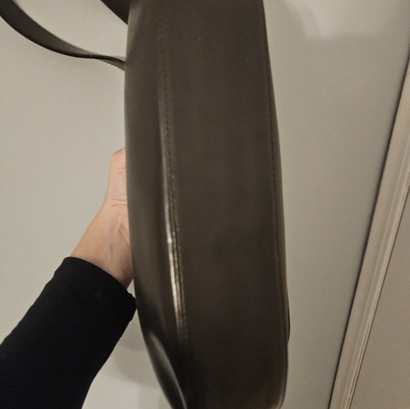 Isanti Vintage Italian Leather Shoulder Bag Chocolate Brown EUC - Picture 7 of 9